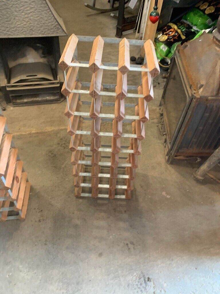Vintage Wooden & Metal Wine Racks 4x available  2 x Different Sizes From £60