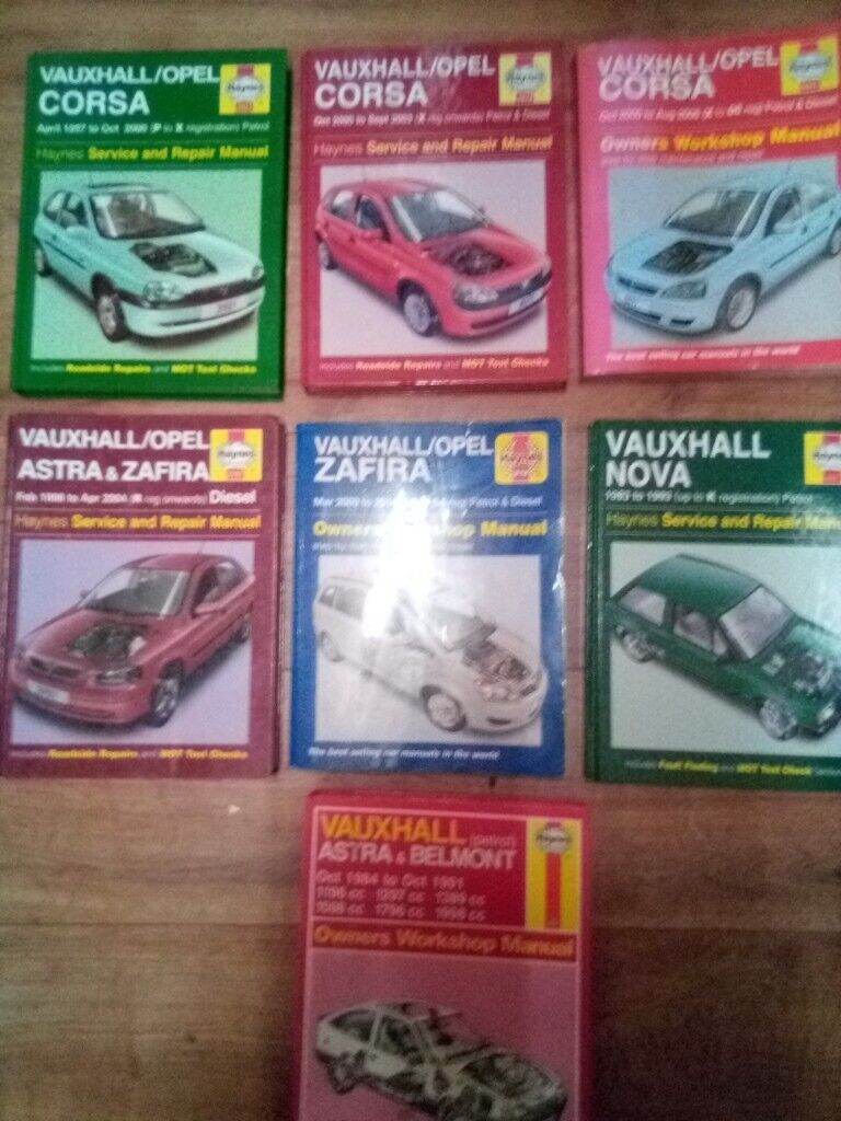 HAYNES VAUXHALL WORKSHOP MANUALS