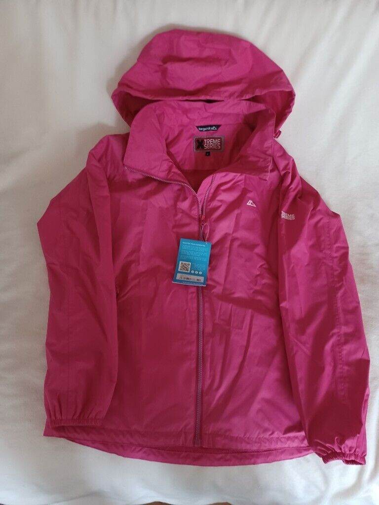 Ladies raincoat Targetdry Extreme series pink medium size 10 as new with tags