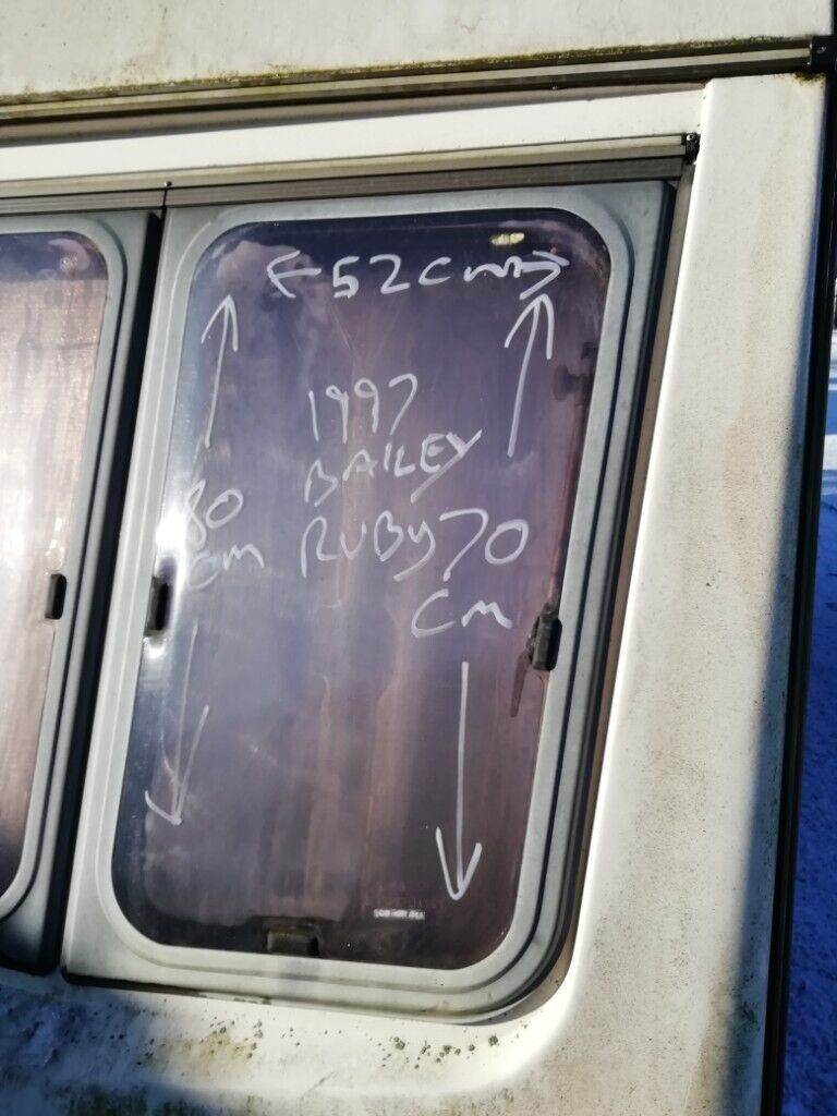 Bailey ruby Caravan front nearside window