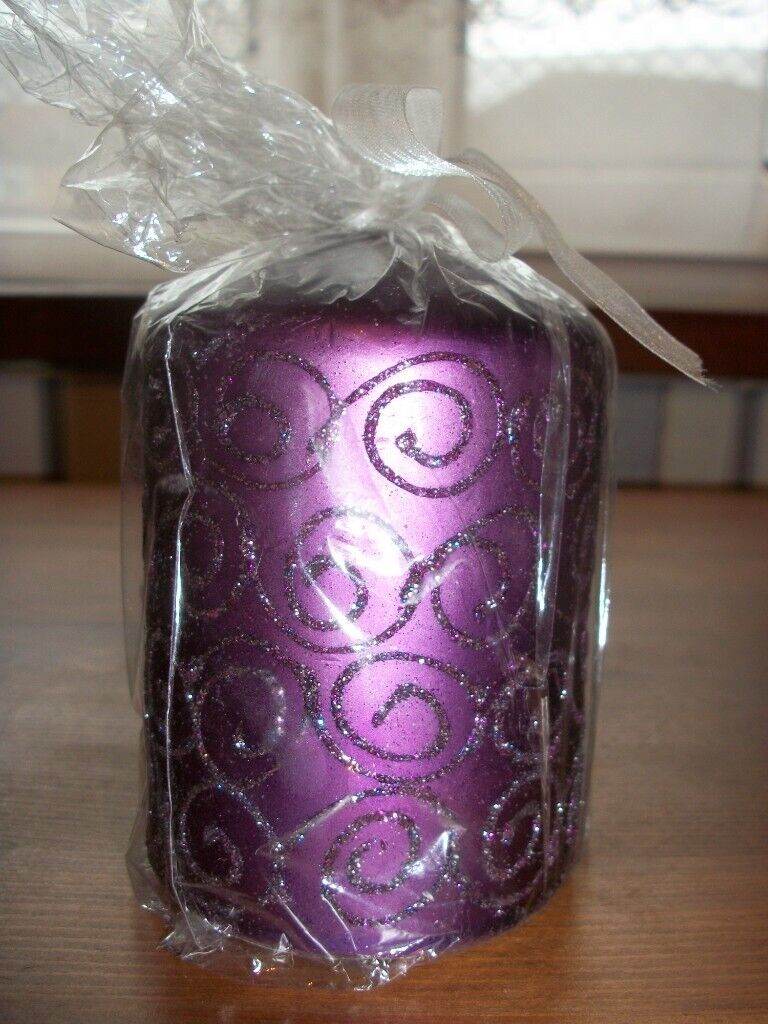 BRAND NEW PURPLE SHIMMER CANDLE