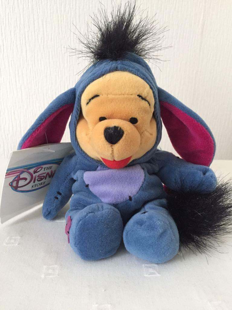 Disney Pooh dressed as Eeyore beanie 