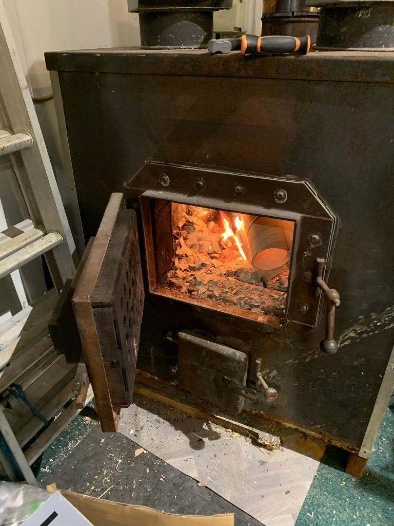 X-Large wood burner with fan 32kw