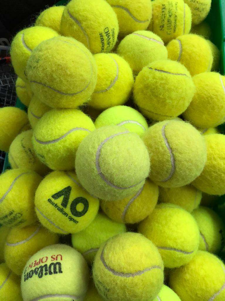 Used tennis balls 