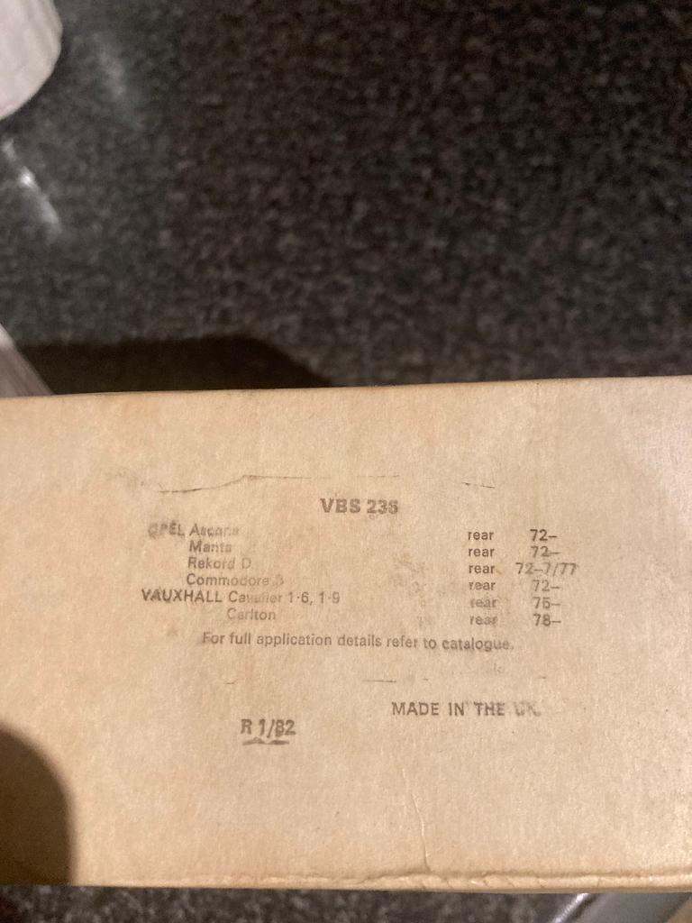 VBS236 OPEL BRAKE SHOES (A)