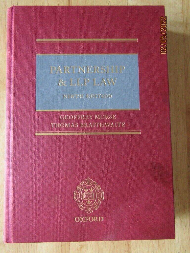 Partnership and LLP Law by Geoffrey Morse  | Brand New