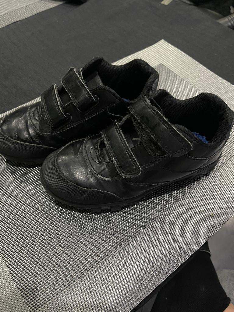 Boys black schools shoes size 12