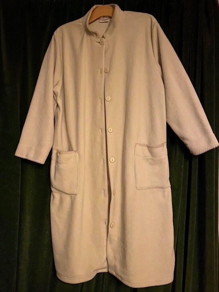 NEW, Scotts of Stowe toasty house-coat /robe / dressing gown,   Mandarin collar, v. long, 16-18