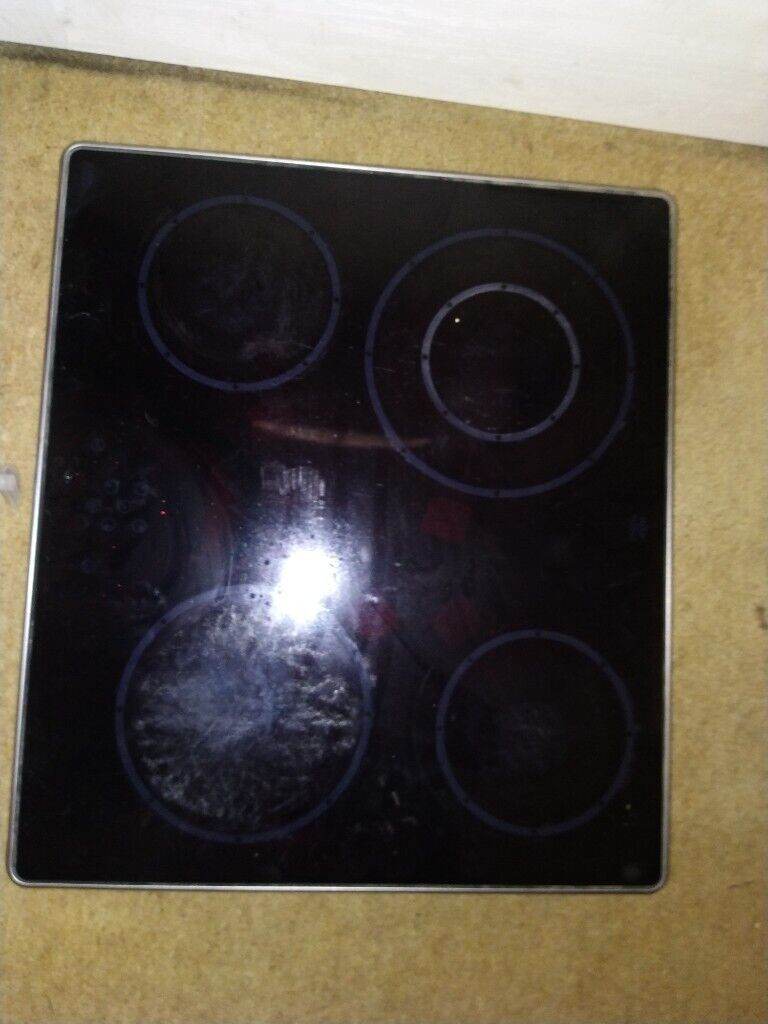 Electric touch glass hob  