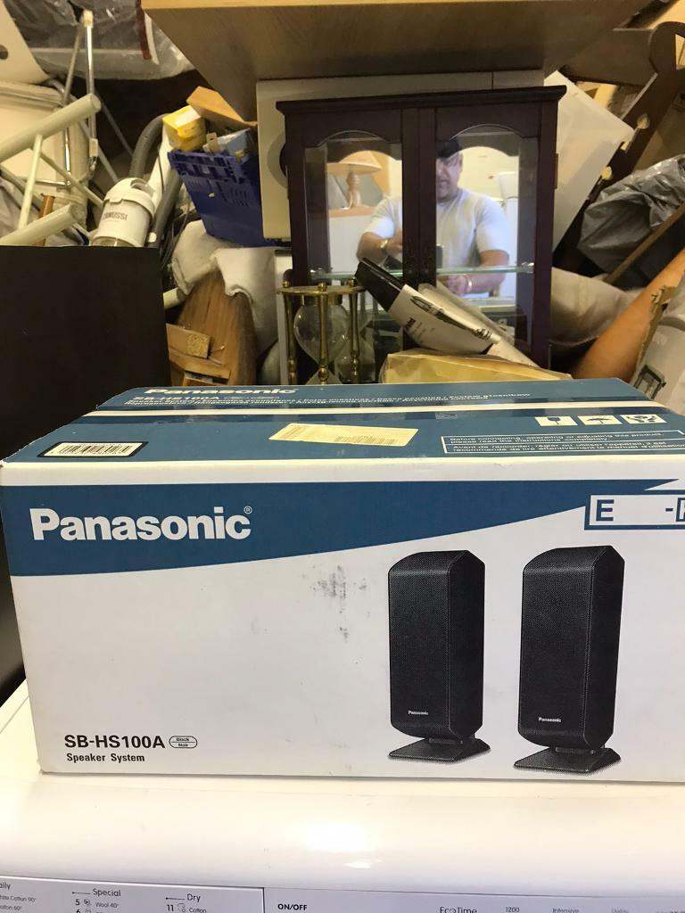 Panasonic SB-HS100A Surround Speakers (Pair, Black)