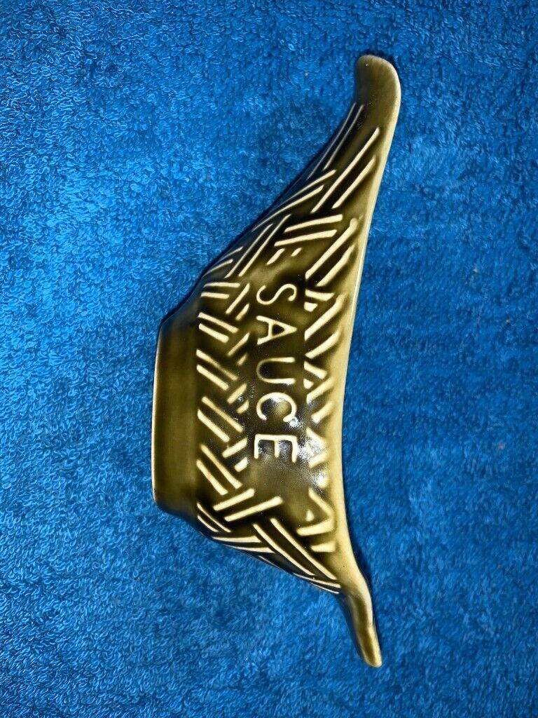 Small Green Ceramic Sauce Boat IP1