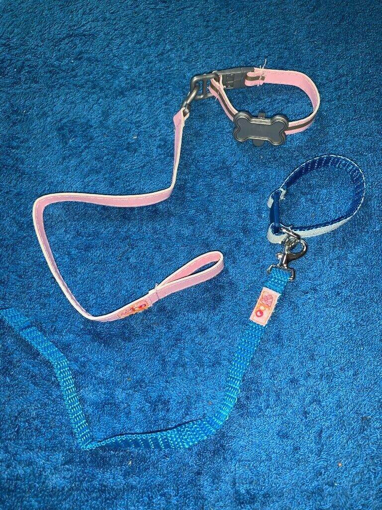 Our Generation Poseable Dog Collars and Leads x 2 IP1