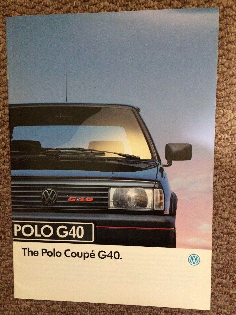 Volkswagen Polo G40 sales brochure