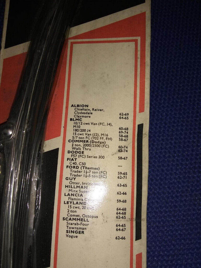 GENUINE PAIR OF 14 INCH TRICO CHROME WIPER BLADES HILLMAN FORD BLMC LANCIA ESCORT