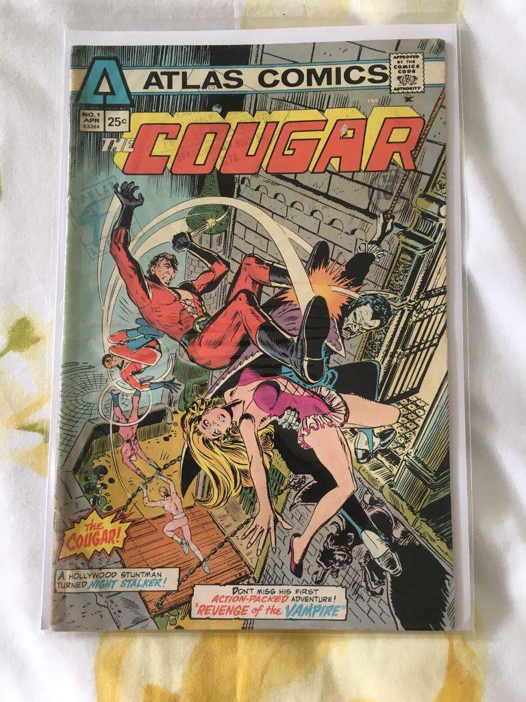 Cougar #1 1975 Atlas Comics original 