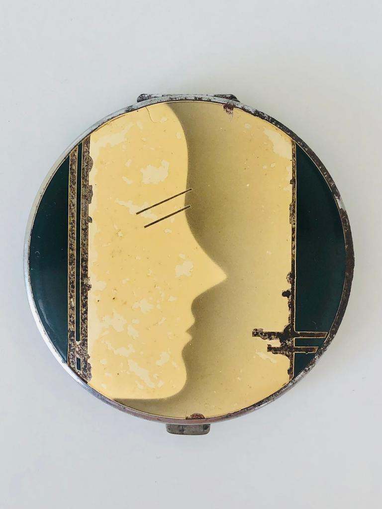 Art Deco Mirror/Powder Compact