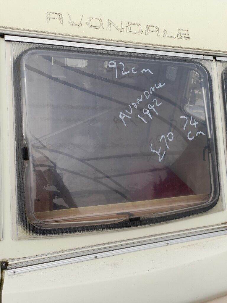 1992 Avondale Caravan front centre window 