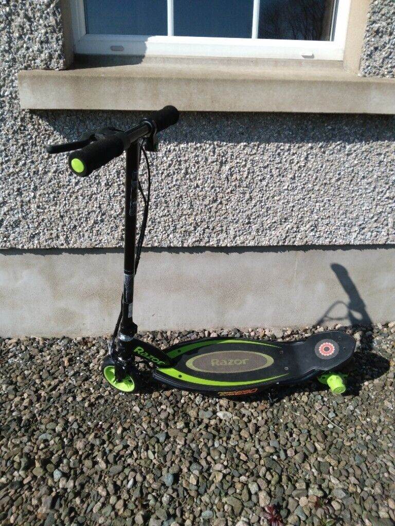 Kid's children's Razor e90 green electric chargeable scooter