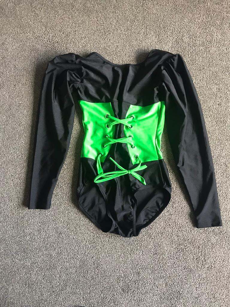 Long sleeved dance leotard. Age 9-12