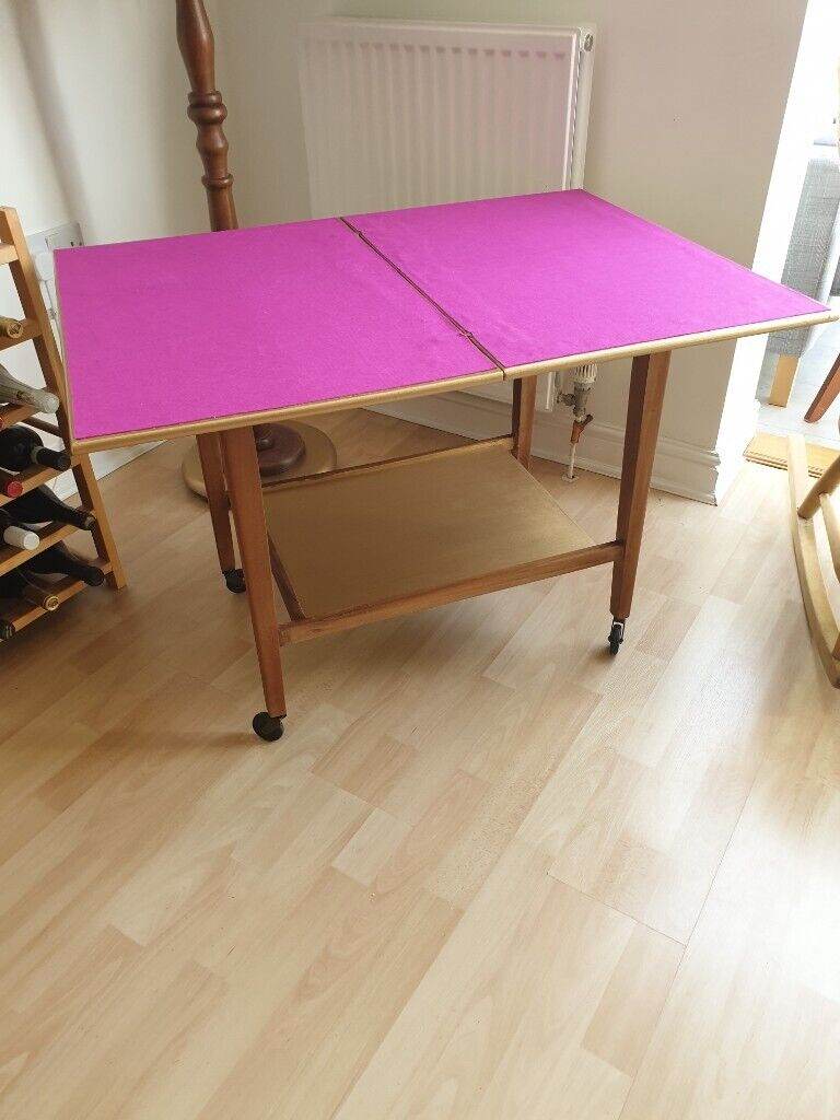 Vintage circa 1960s Card, Games or Drinks Table / Drinks Trolley