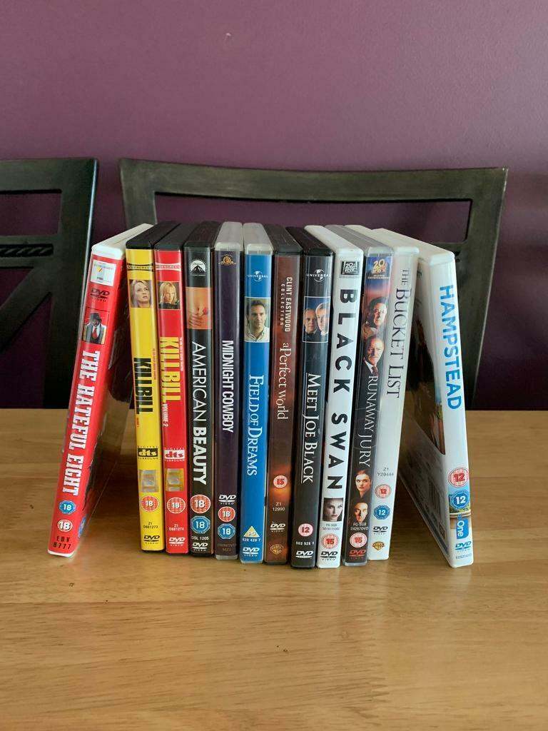 Job Lot of 12 x DVD Top Movies