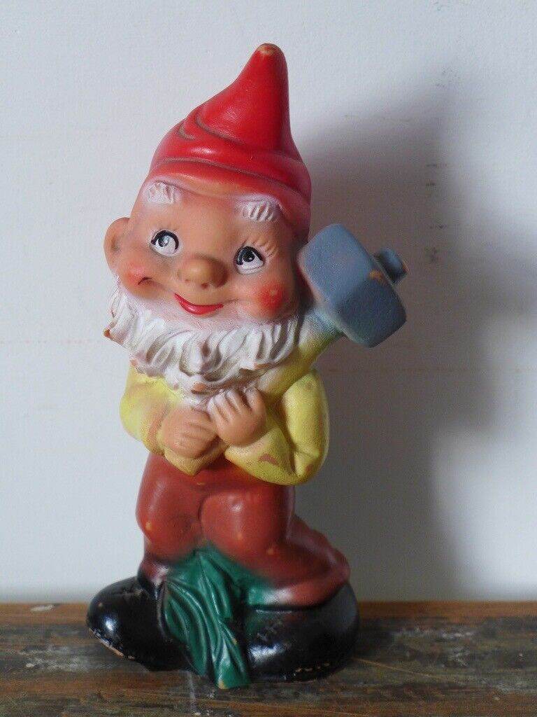 Collectable Vintage Garden GNOME DWARF ELF. Made in West Germany. Believe by Heissner.