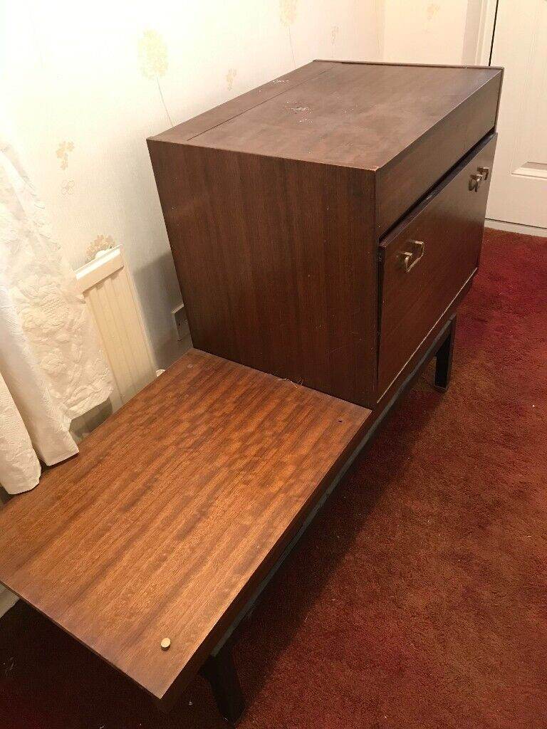 WOODEN TELEPHONE TABLE/DRINKS CABINET/STORAGE ANTIQUE FURNITURE