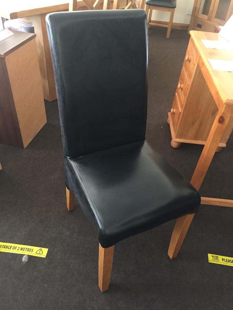 New! Leather dining chair.