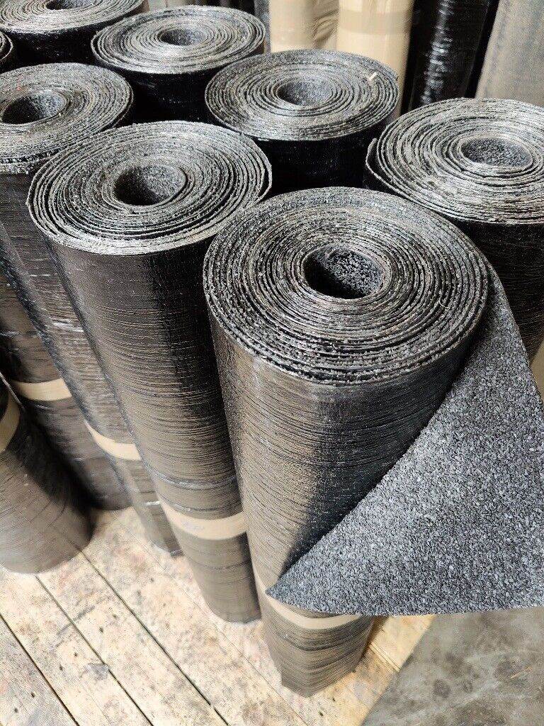 Black Mineral Felt Torch on SBS Roofing IKO Capsheet Cap Sheet 8 m x 1 m 4 kg Very Slight Seconds