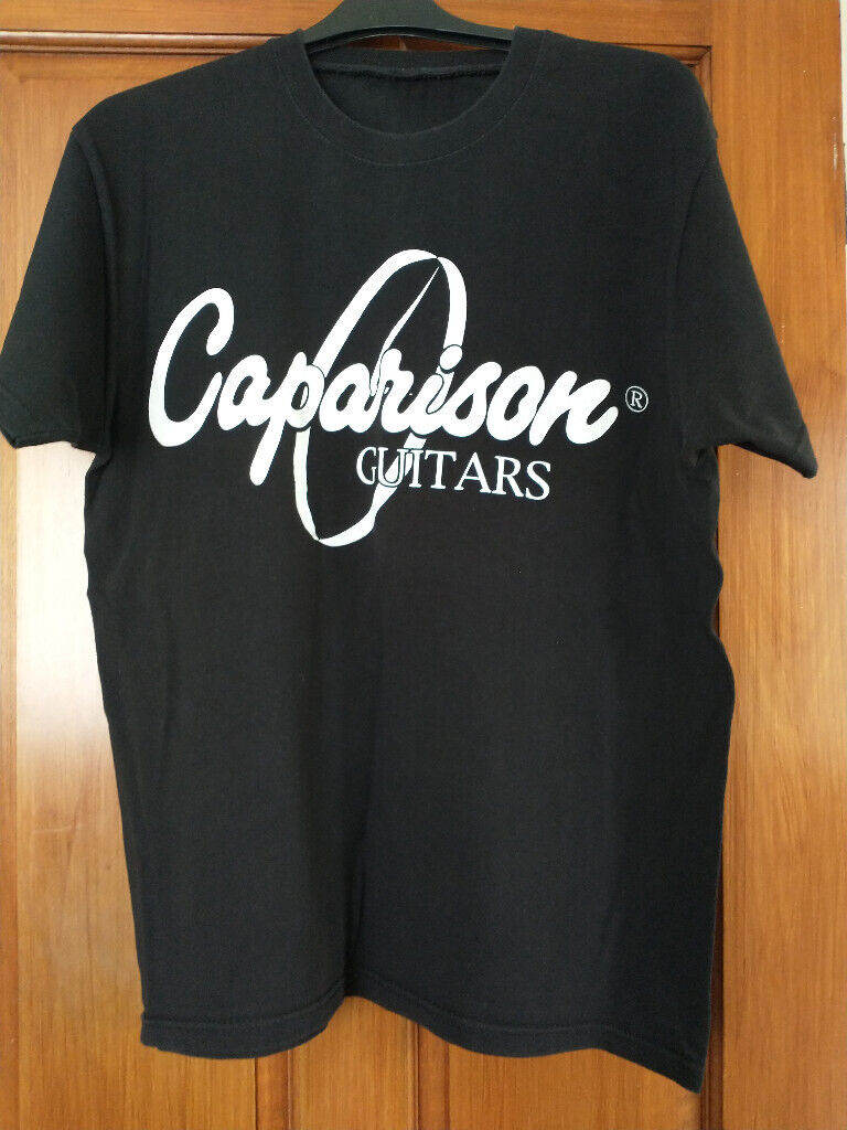 GUITAR LOGO 'CAPARISON GUITARS' T-SHIRT. CHEST 40ins. approx.