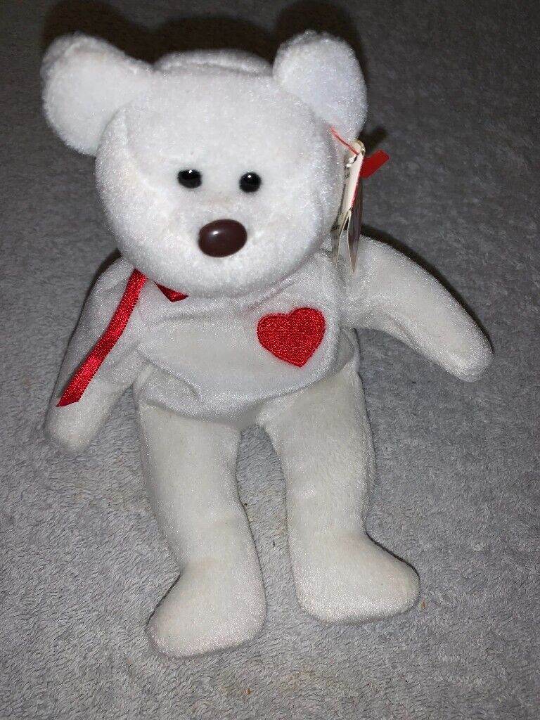 TY Beanie Bear - Valentino - Valentine Bear IP1