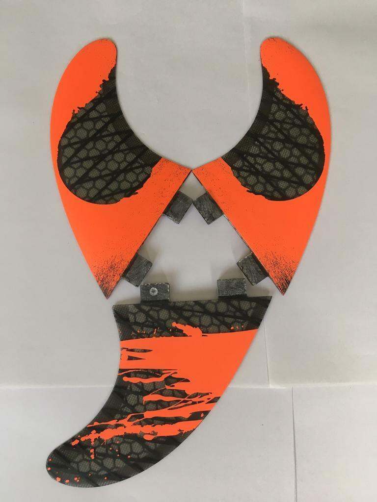 SURFBOARD FINS Honeycomb FCS Fit Surf Fin,G5/M5 Thruster Set Of 3 Oran
