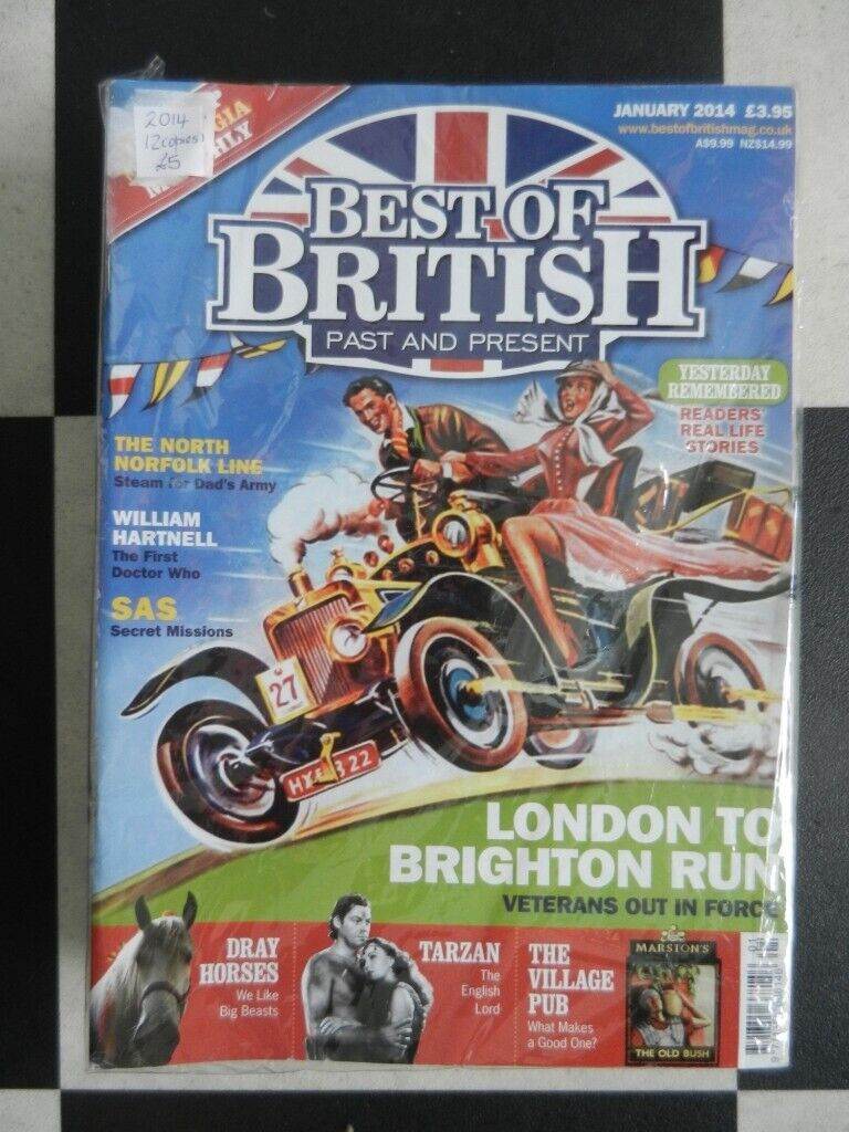 BEST of BRITISH magazines 12 copies dated 2014 
