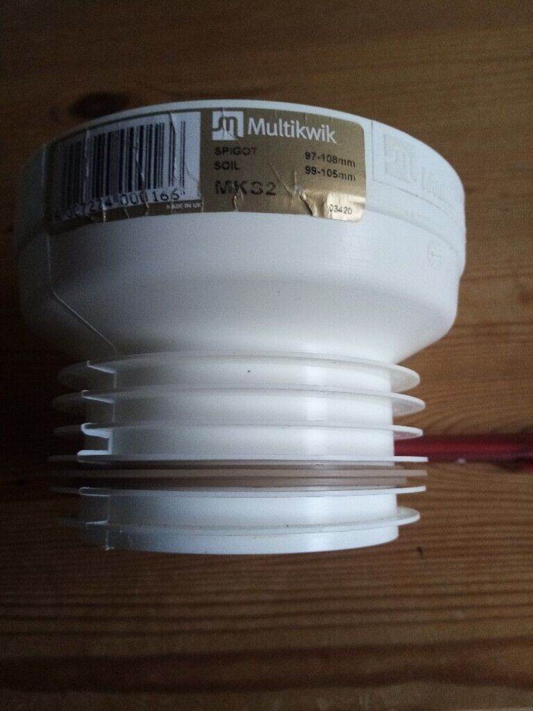 Genuine Multikwik Straight  WC Toilet Pan Connector