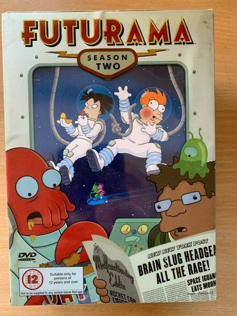 Futurama Season 2 DVD Box Set Cult Animated TV Comedy Series