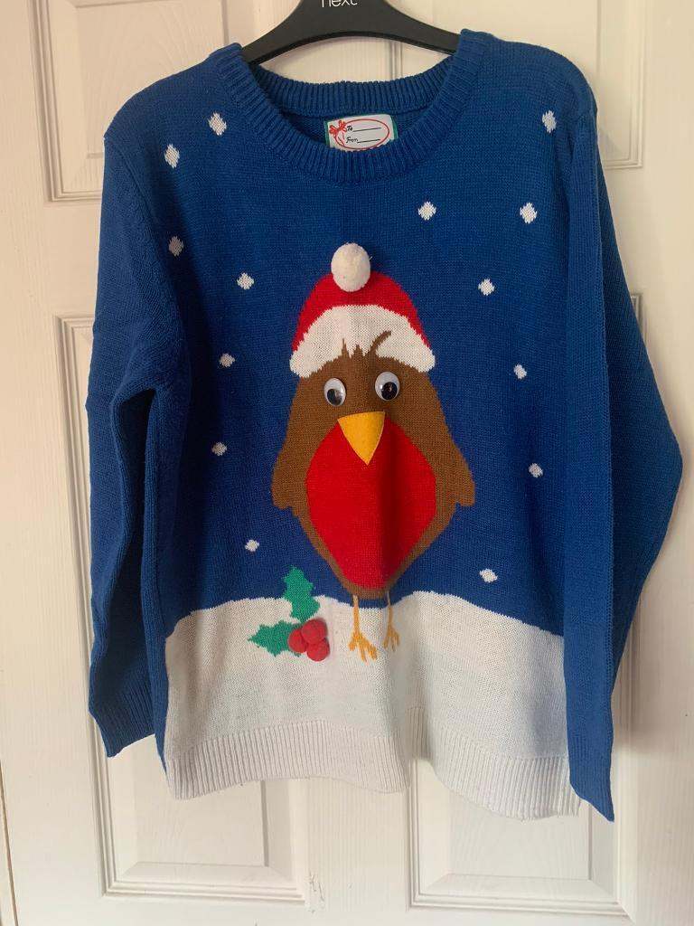 image for Beautiful Red Robin jumper size M £6