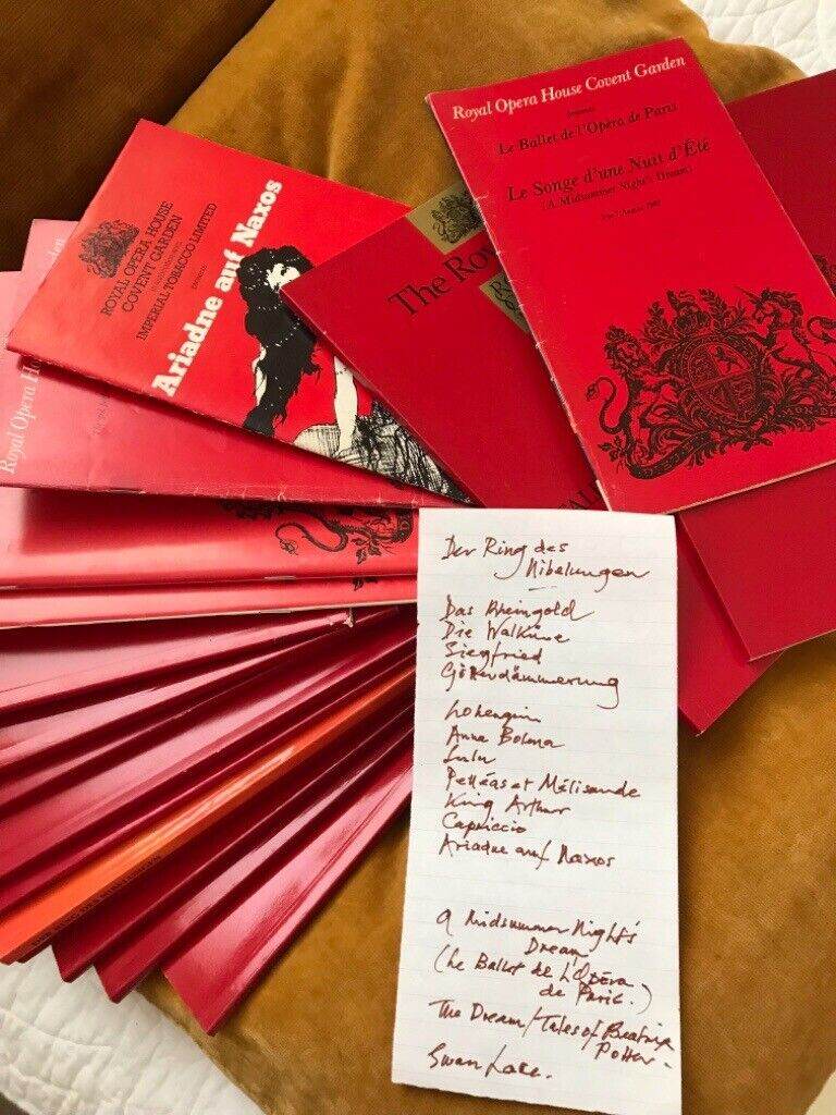 Royal Opera House Programmes-  opera & ballet