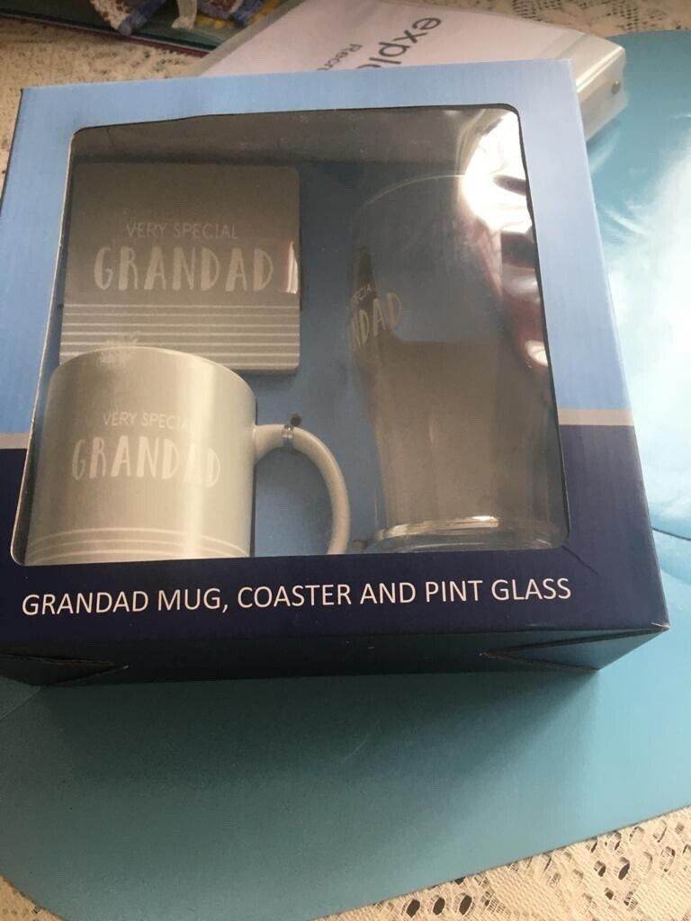 GRANDAD MUG, COASTER AND PINT GLASS SET