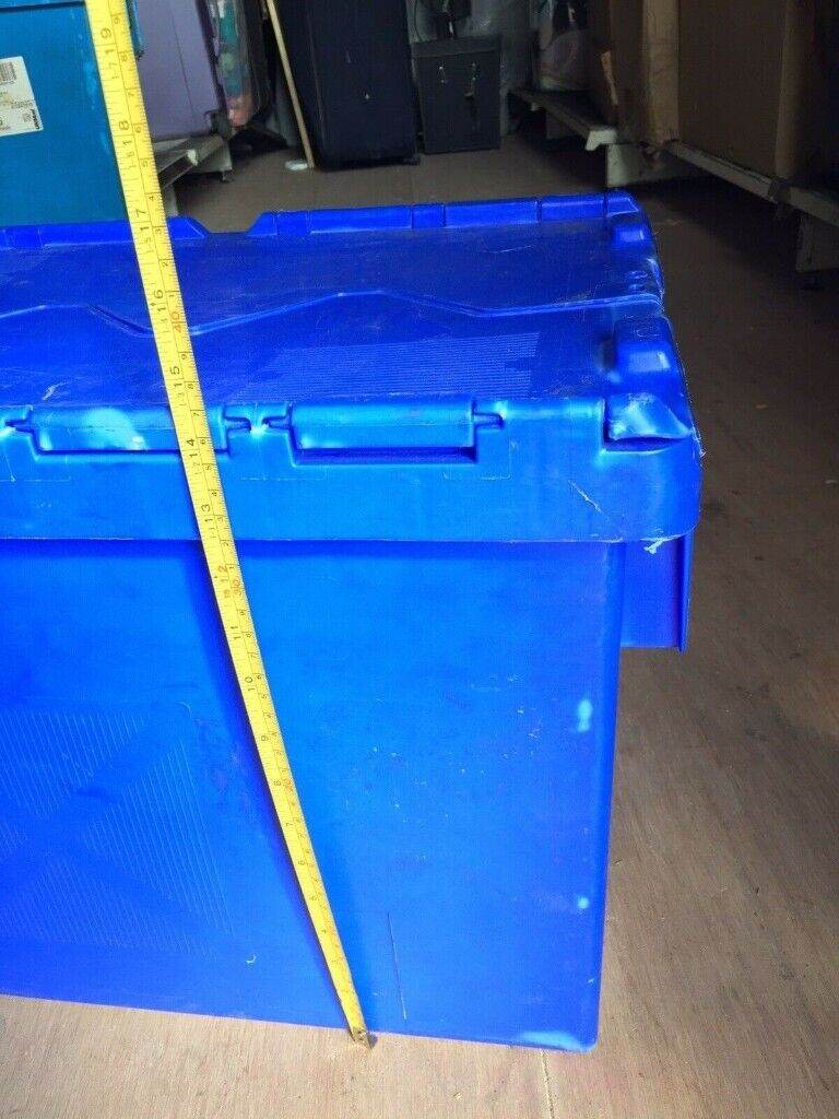 2 X Large heavy duty Plastic Storage boxes/ containers