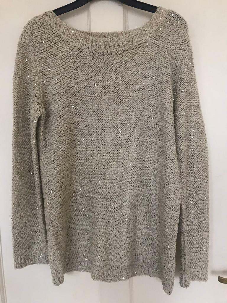 image for Beautiful sparkly neutral jumper