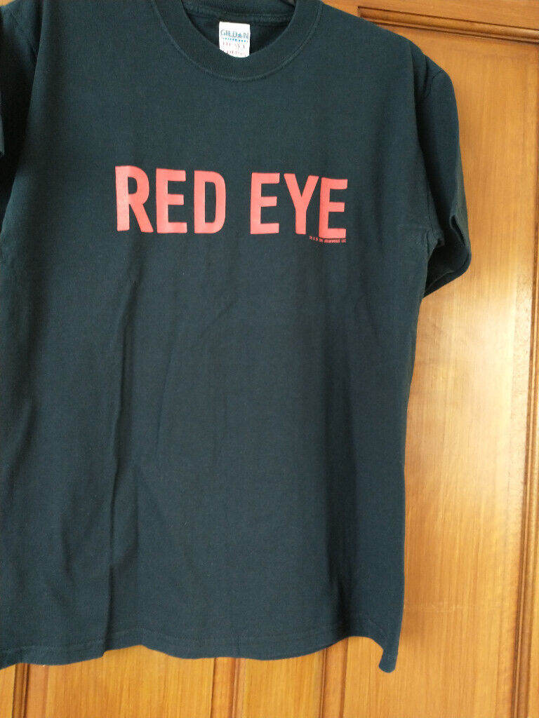 'RED EYE' LOGO T-SHIRT. MEDIUM. CHEST 40ins. In 'as new cond'.