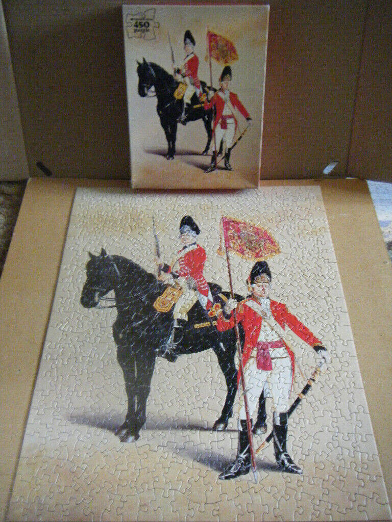 Waddingtons Military Uniforms (HORSE GRENADIER GUARDS 1788) 450 piece puzzle. Complete.