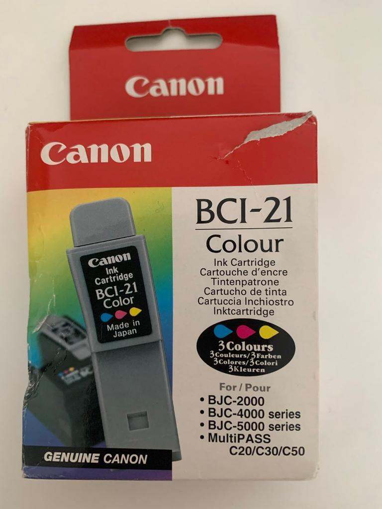 New Canon BCI-21 Colour Ink Cartridge