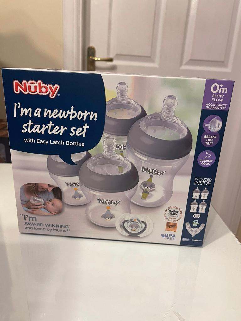 New in box, unopened Nuby Natural Touch newborn starter set