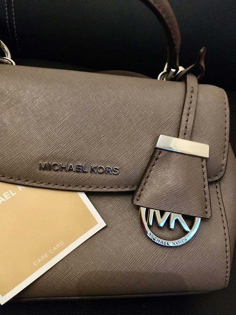 image for Genuine Michael Kors Brown MK Logo Ladies Hand Bag RRP £230