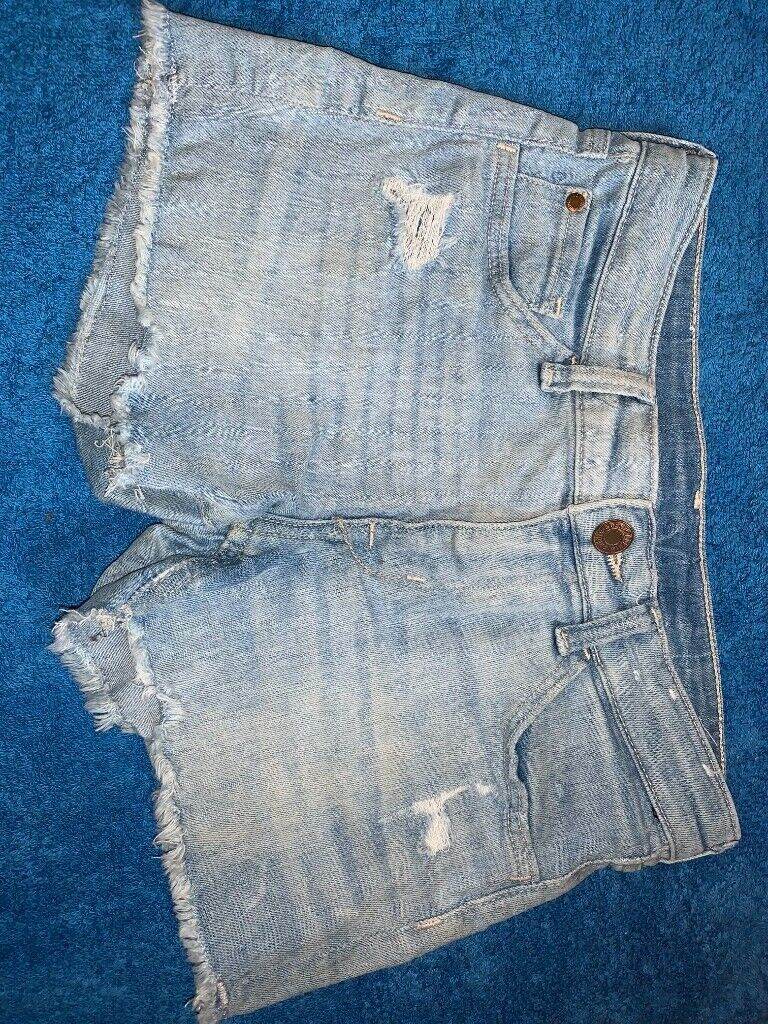 H&M Girls Denim Shorts Age 8-9 Years IP1