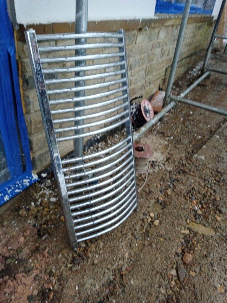 Towel radiator in chrome