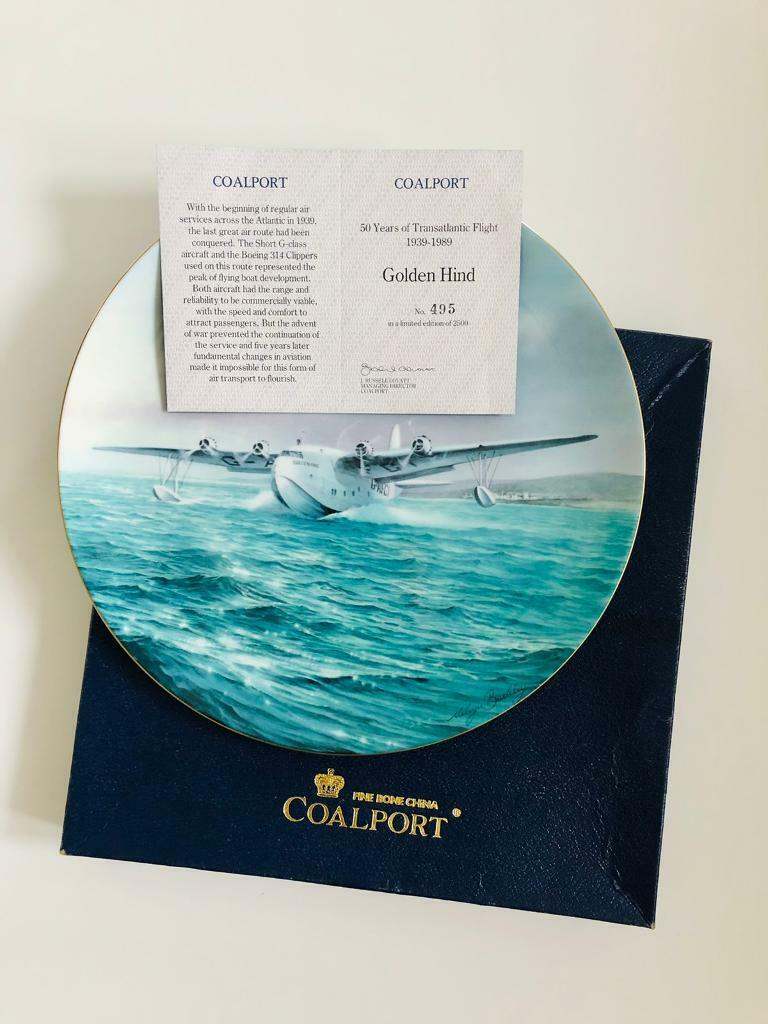 Coalport Golden Hind Limited Edition Plate