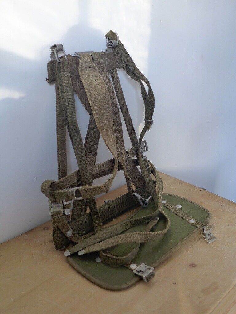 RARE! Military Collectable: Vintage SWISS ARMY A-Frame Backpack Carrying Frame.