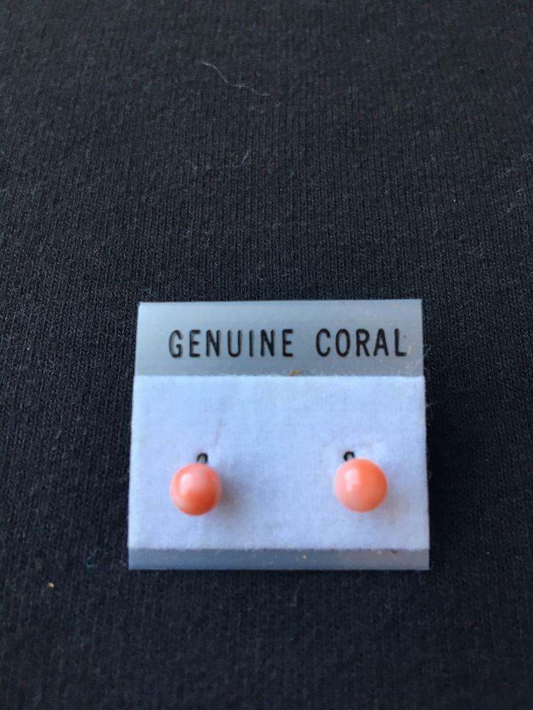Brand New Coral Earrings 